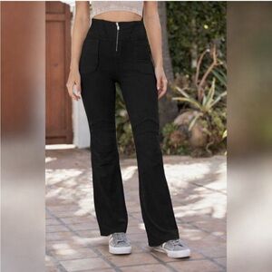 Free People Movement Off Piste High Rise Zipper Flares EUC Medium